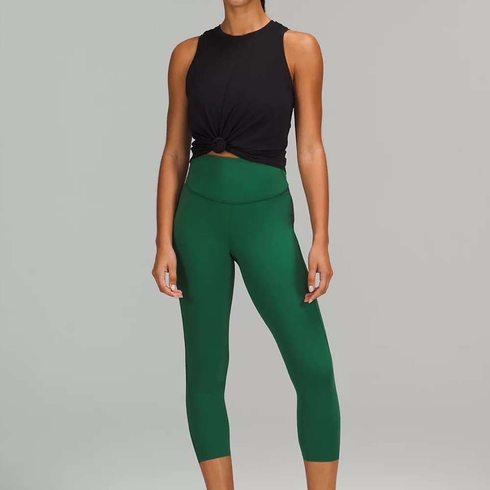 Lululemon Base Pace High-Rise Crop 23" in Everglade Green - Style W6BO1S